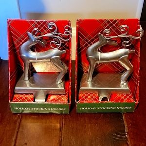 Reindeer stocking holders (selling as a pair)